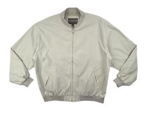 Vintage Boston Outfitters Bomber Jacket Mens XL Cream Lined Marblehead Mass